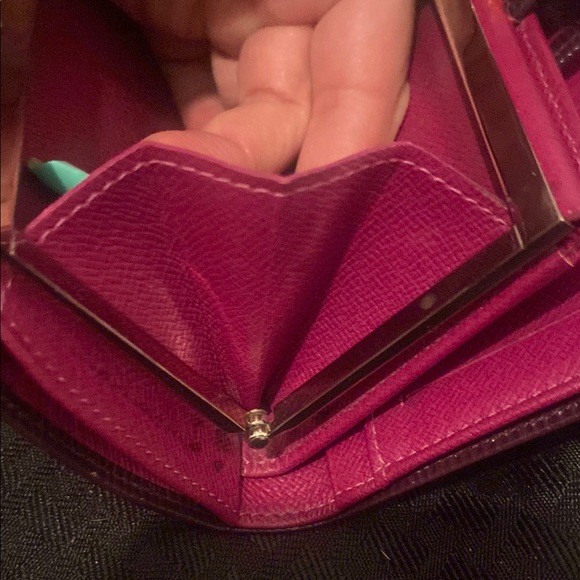 Louis Vuitton purple epi kiss lock wallet no dust bag included no callouts - Picture 8 of 11